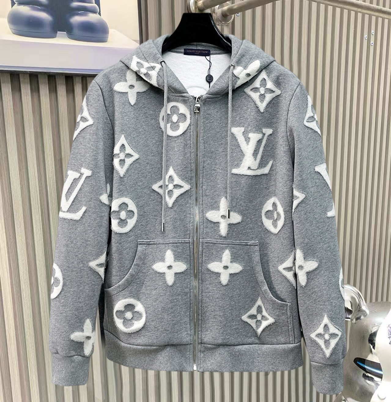 LOUIS VUITTON パーカー 2025 秋冬 新作 ルイ・ヴィトン ジップアップ フーディー