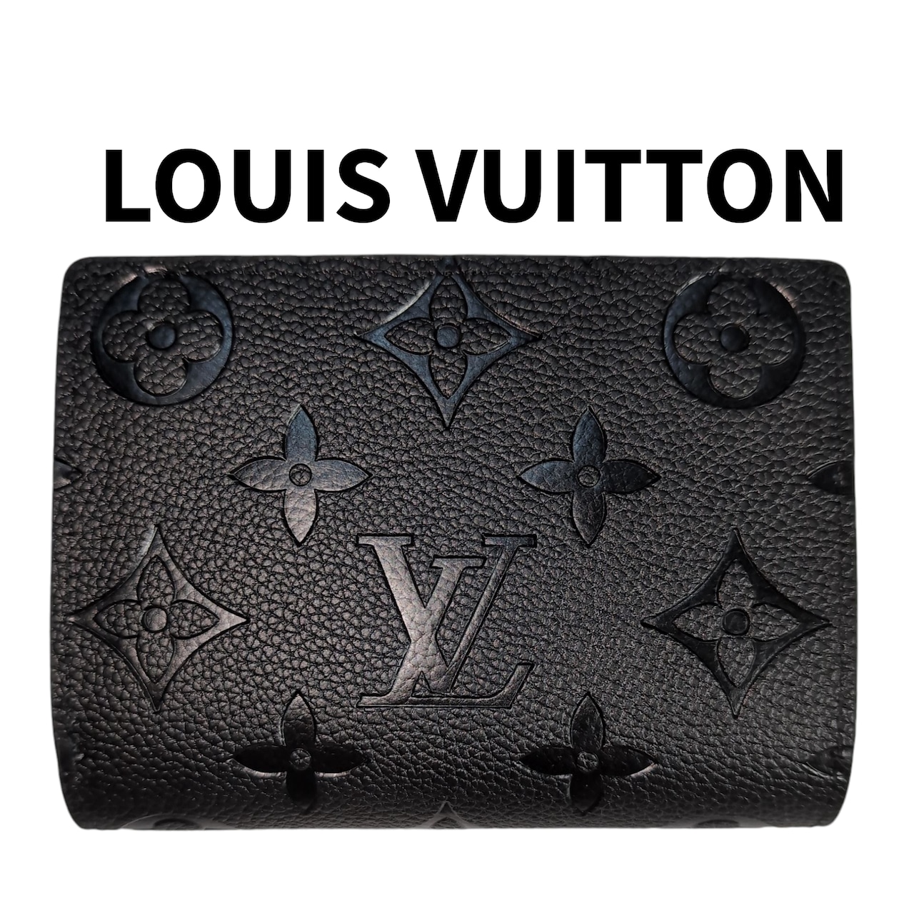 ルイヴィトン 二つ折り財布　アンプラント　ポルトフォイユ・クレア　ブラック