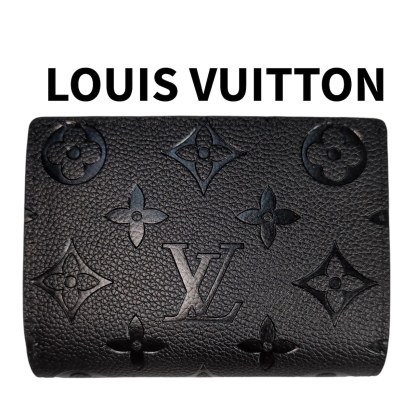 ルイヴィトン 二つ折り財布　アンプラント　ポルトフォイユ・クレア　ブラック