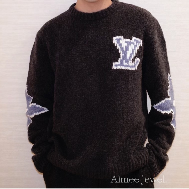 *お洒落【Louis Vuitton】チャンキーウールブレンドプルオーバー