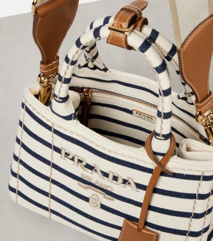 新作*PRADA* プラダ ジャルディニエール ミニ キャンバス トートバッグ