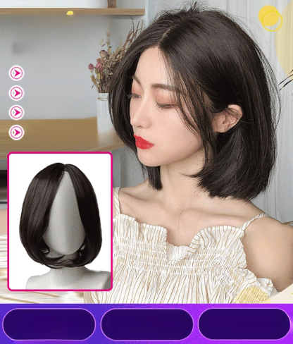 🎀 มือใหม่กลายเป็นเทพธิดาได้ทันที! วิกผมธรรมชาติสุดๆ เปลี่ยนลุคได้เพียงคลิกเดียว 💖💖 ออกบ้านเร็วใน 1 นาที 💖 ปิดผมขาว/ผมเสีย 💖 ไม่ต้องดัดย้อมถนอมหนังศีรษะ 💖 สวยและทนกว่าผมจริง