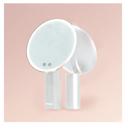 ✨ ส่องแสงสว่างให้ชีวิต! 🌟 💖 กระจกหมุน HD สุดปัง! 💄 🌈 สวยทุกมุมมอง ไม่พลาดทุกการแต่ง! 💁‍♀️ 💡 พร้อมไฟ LED สว่างชัด ทำให้คุณสวยเป๊ะ