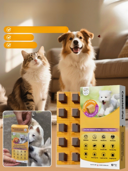 🐶✨ สวัสดีเพื่อนๆ! เคยเห็น "ขนมเคี้ยวสำหรับกำจัดพยาธิในสัตว์เลี้ยง" ไหม? 🐾🍖 🌟🐕 ไม่ต้องห่วงเรื่องพยาธิอีกต่อไป! แค่เคี้ยวๆ ก็เอาอยู่! 😋