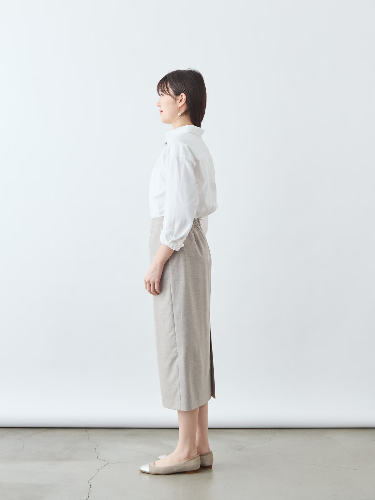 上質イージーストレートスカート