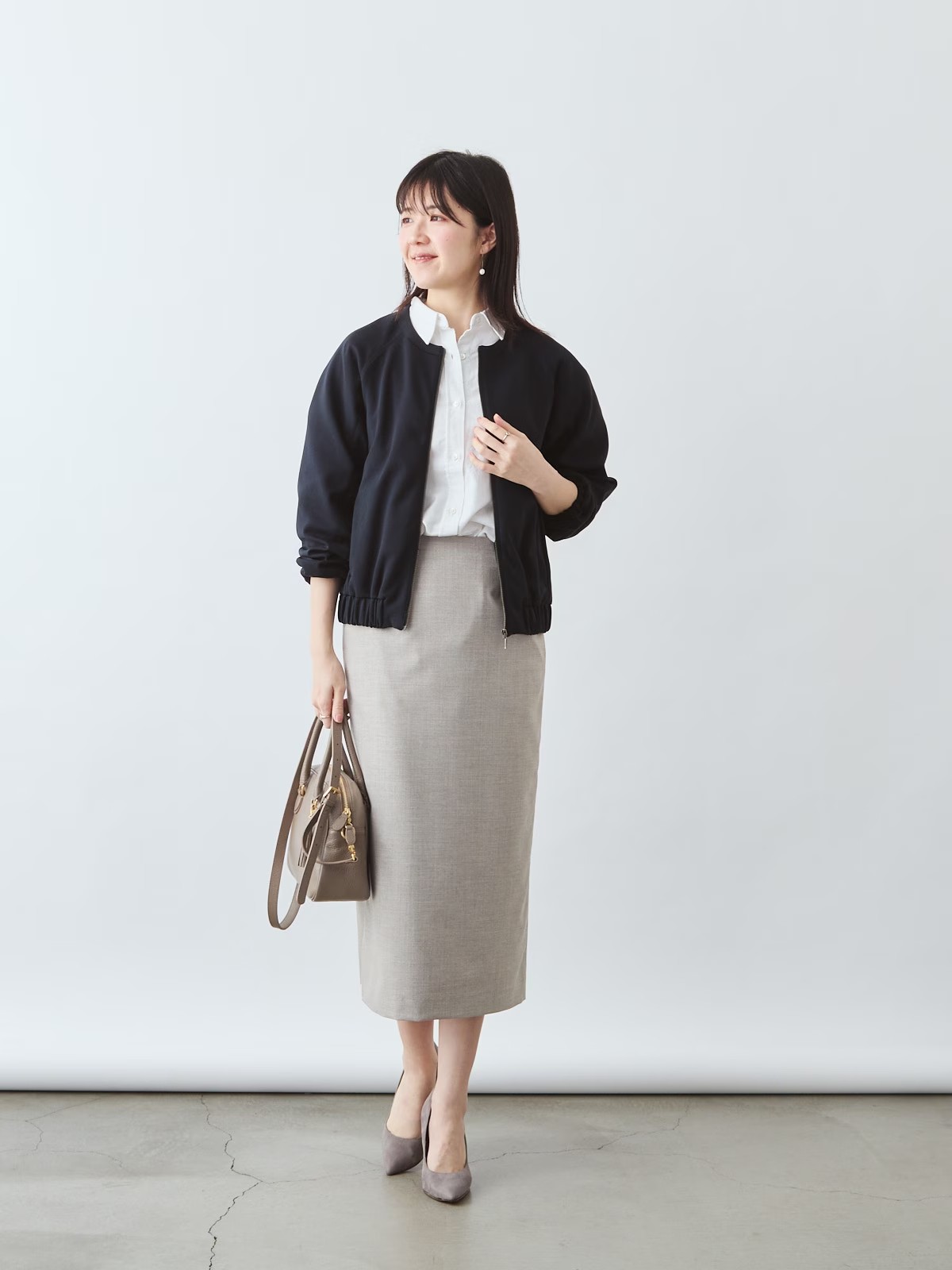 上質イージーストレートスカート