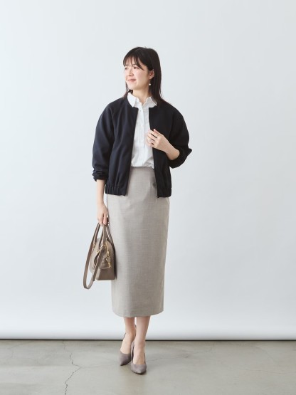 上質イージーストレートスカート
