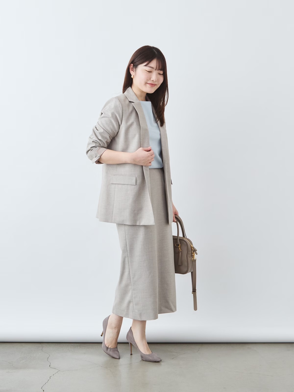 上質イージーストレートスカート