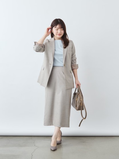 上質イージーストレートスカート