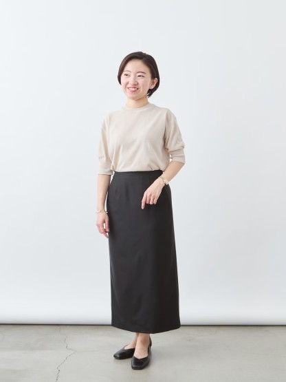 上質イージーストレートスカート