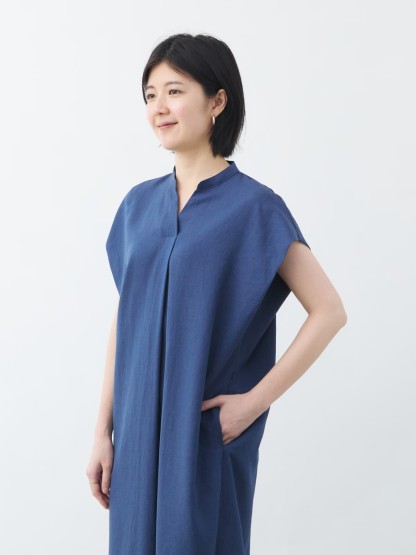 リネンライクワンピース