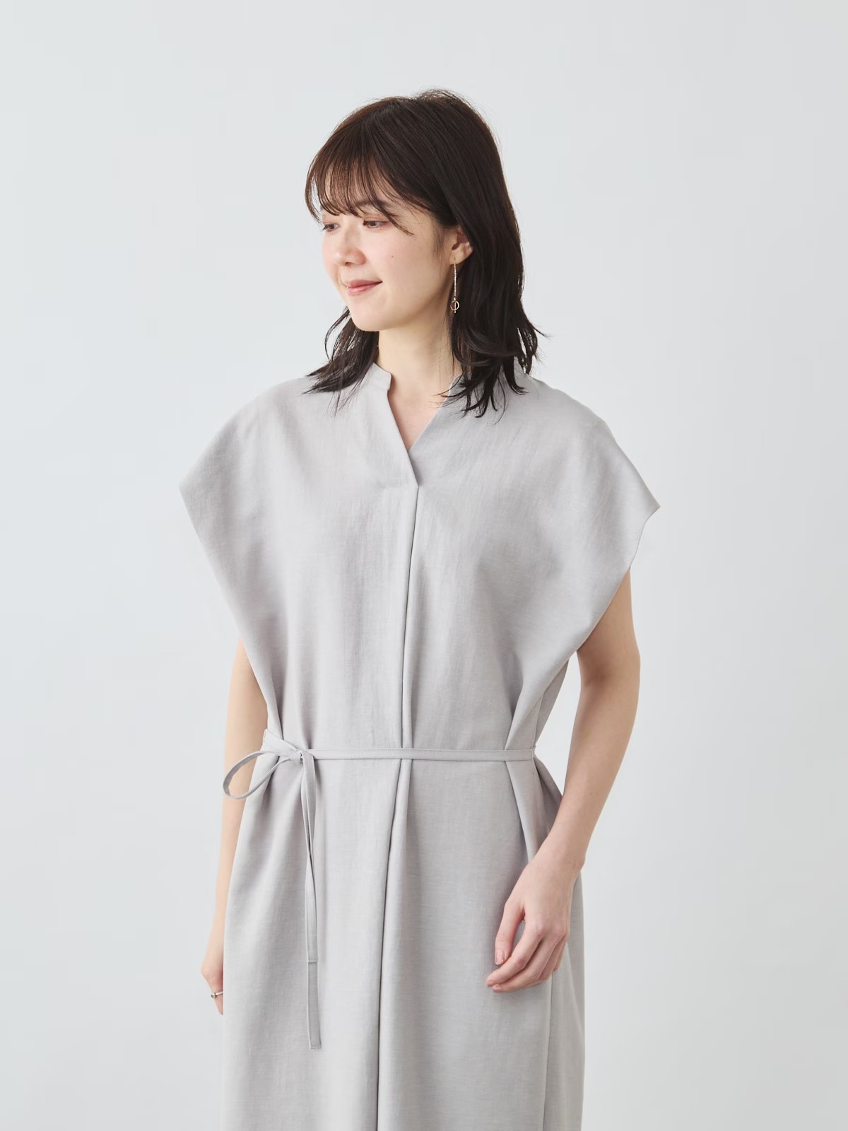 リネンライクワンピース