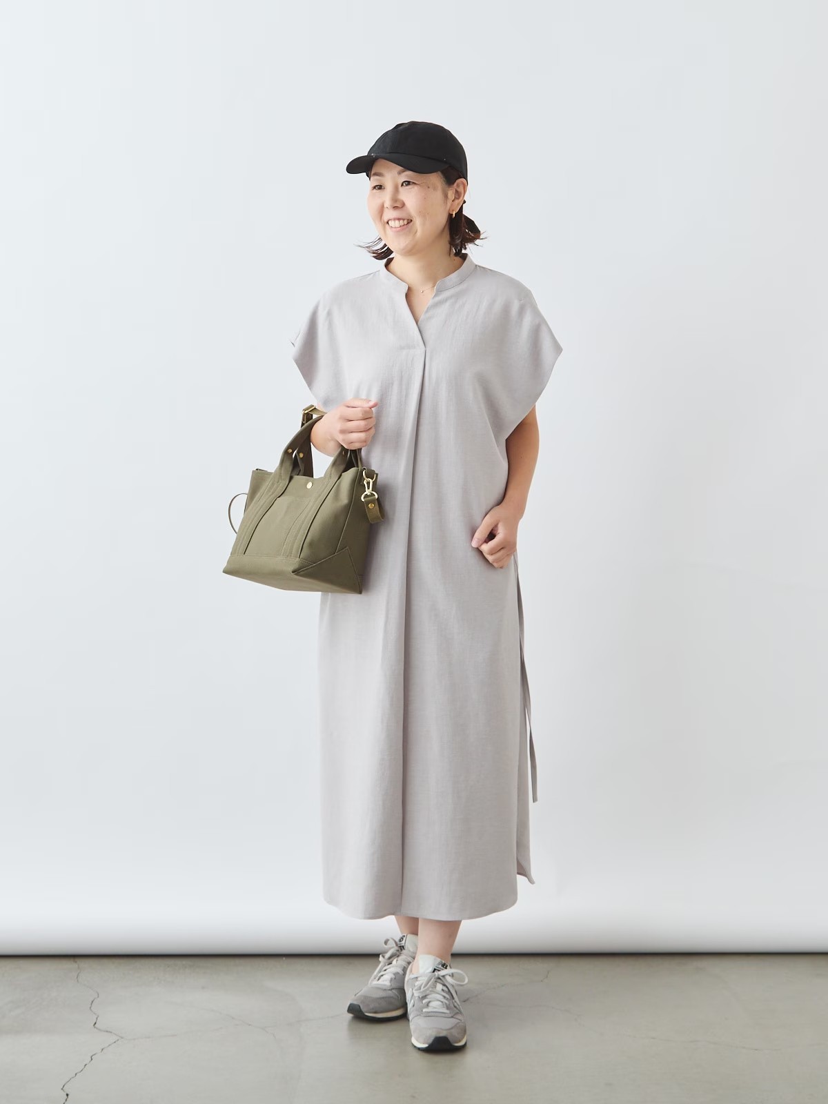 リネンライクワンピース