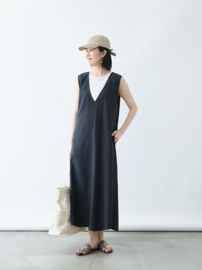 リネンライクジャンパースカート