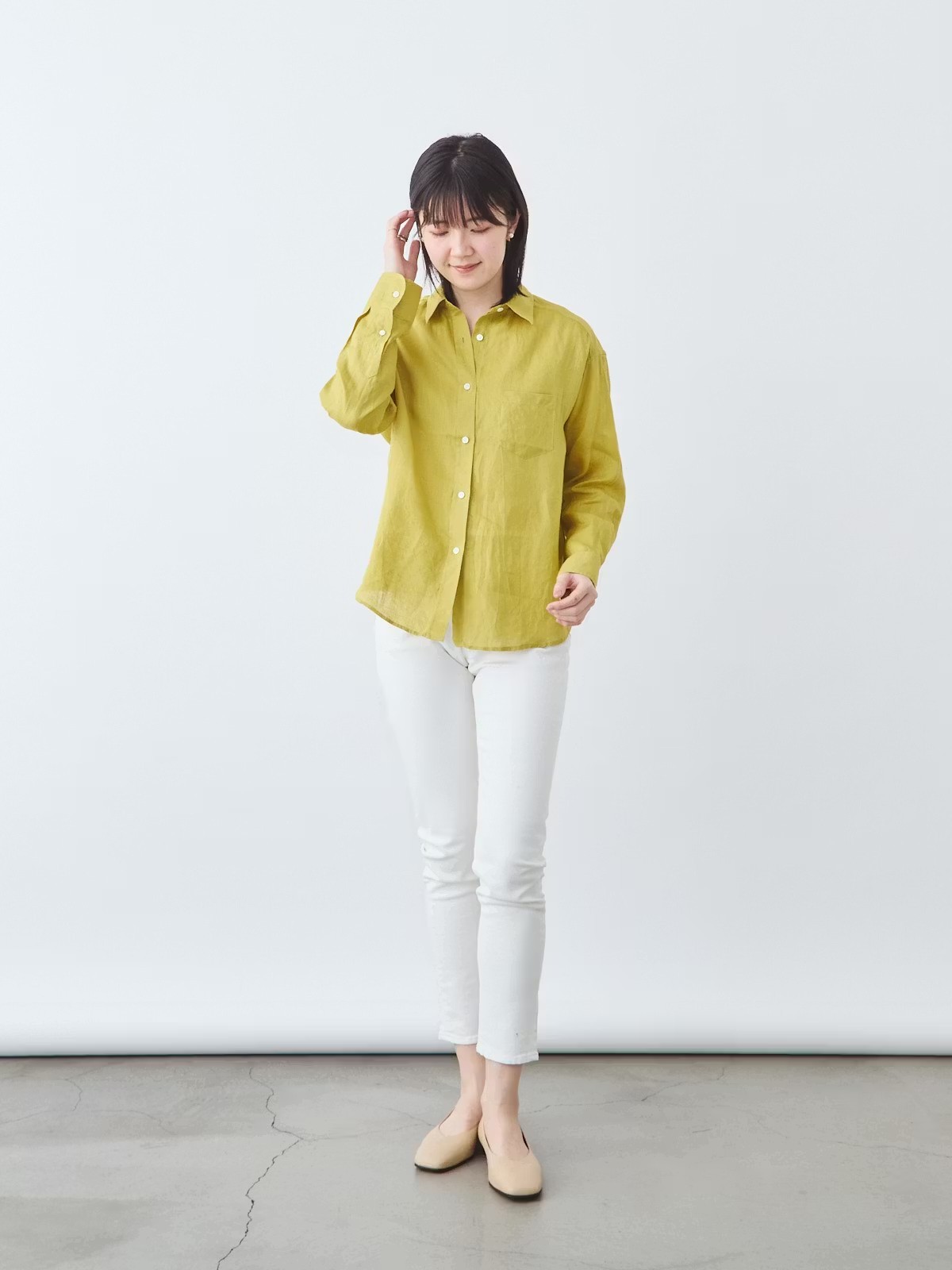 プレミアムフレンチリネンシャツ