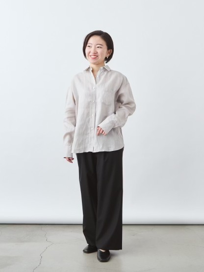 プレミアムフレンチリネンシャツ