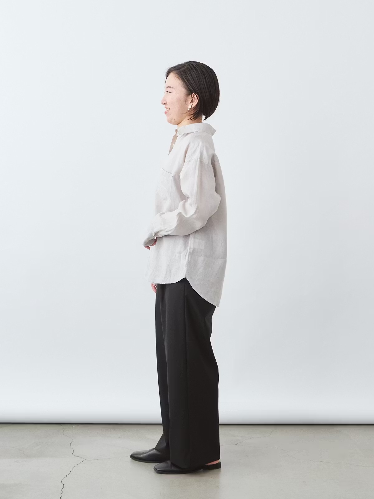 プレミアムフレンチリネンシャツ