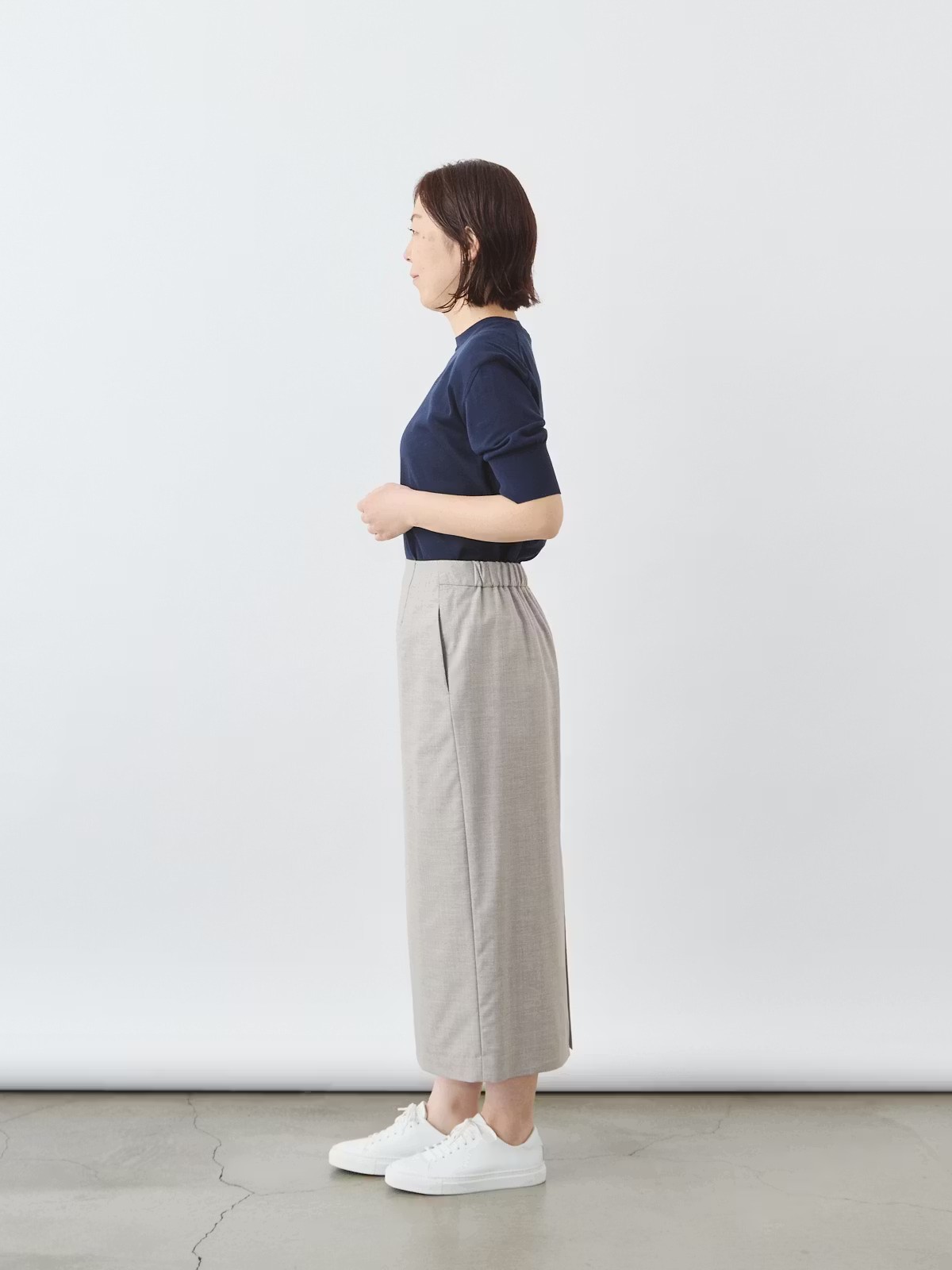 上質イージーストレートスカート