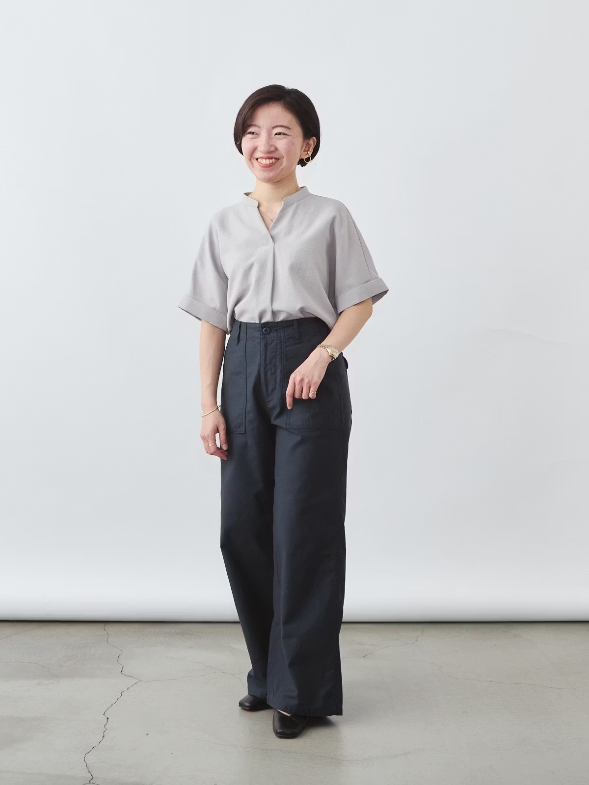 ワイドベイカーパンツ