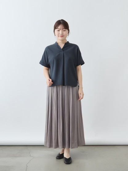 リネンライクブラウス