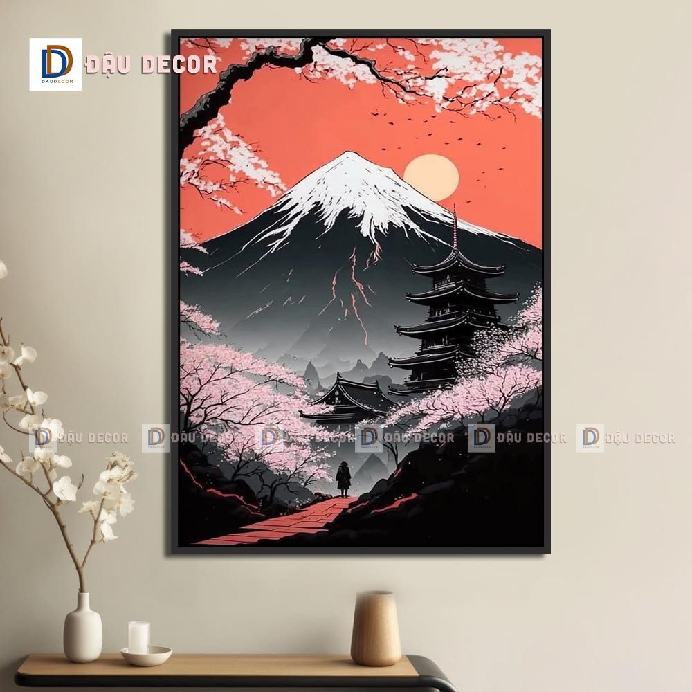 Tranh Canvas treo tường trang trí nhà hàng phong cách Nhật bản,tranh trang trí nhà hàng susi.Tranh trang trí phòng khách