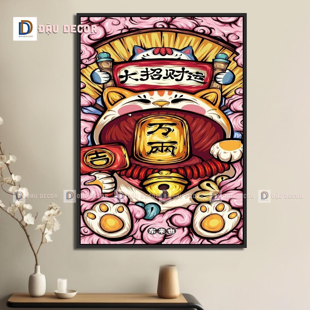 Tranh Canvas treo tường trang trí nhà hàng phong cách Nhật bản,tranh trang trí nhà hàng susi.Tranh trang trí phòng khách