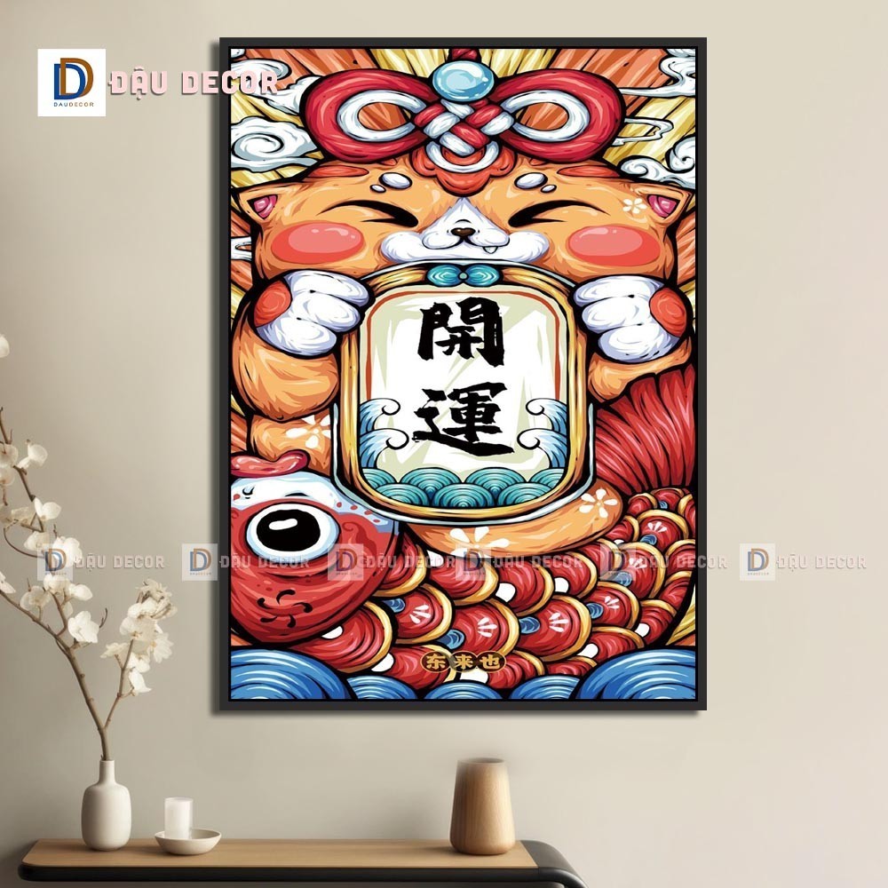 Tranh Canvas treo tường trang trí nhà hàng phong cách Nhật bản,tranh trang trí nhà hàng susi.Tranh trang trí phòng khách