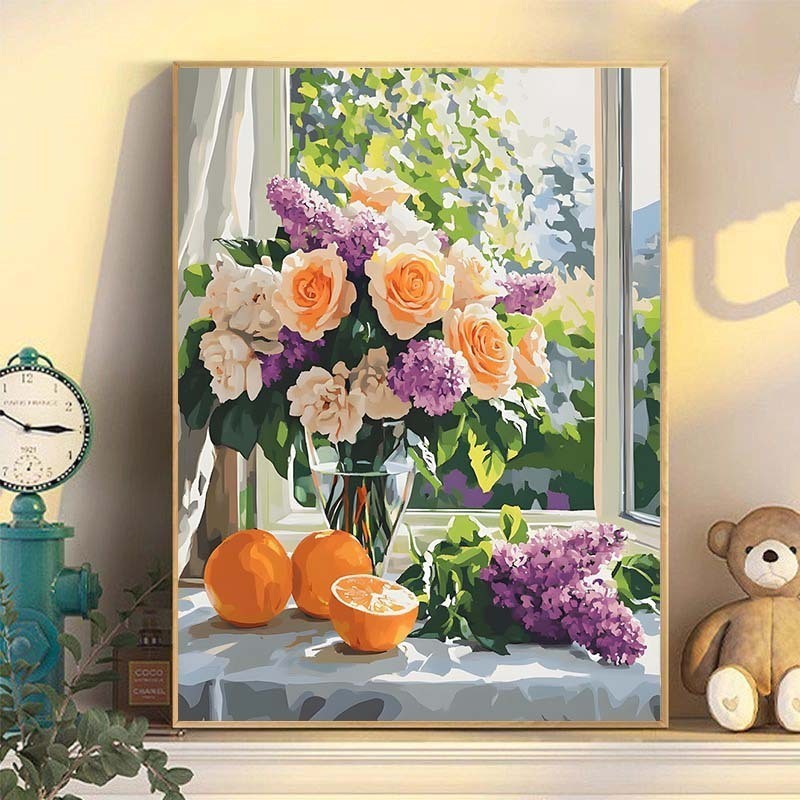 Tranh tường canvas cao cấp, tranh in hoa có độ nét cực caoTranh tường trang trí phòng khách, phù hợp cho phòng khách