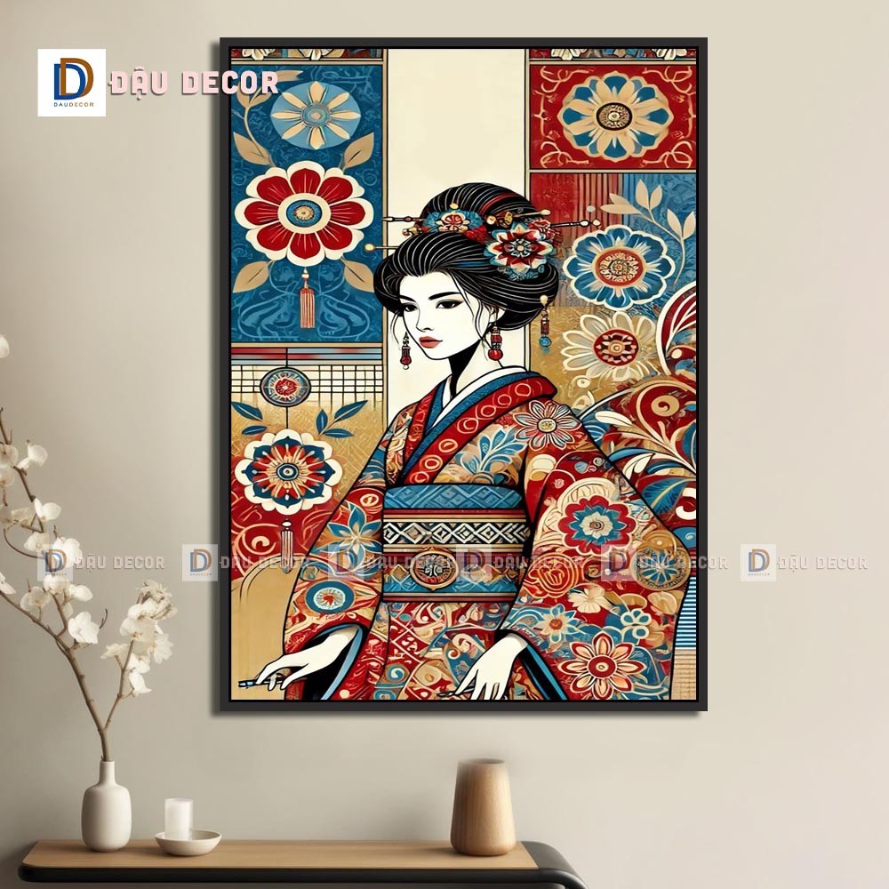 Tranh Canvas treo tường trang trí nhà hàng phong cách Nhật bản,tranh trang trí nhà hàng susi.Tranh trang trí phòng khách