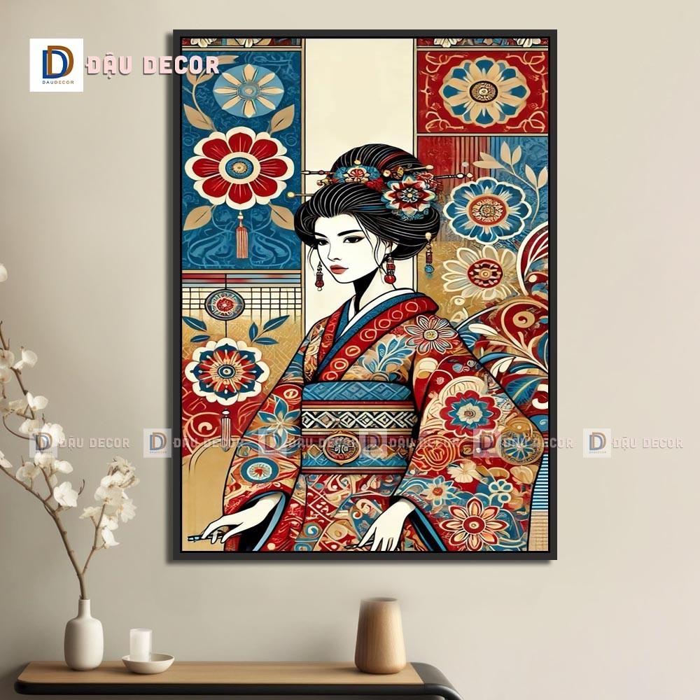 Tranh Canvas treo tường trang trí nhà hàng phong cách Nhật bản,tranh trang trí nhà hàng susi.Tranh trang trí phòng khách
