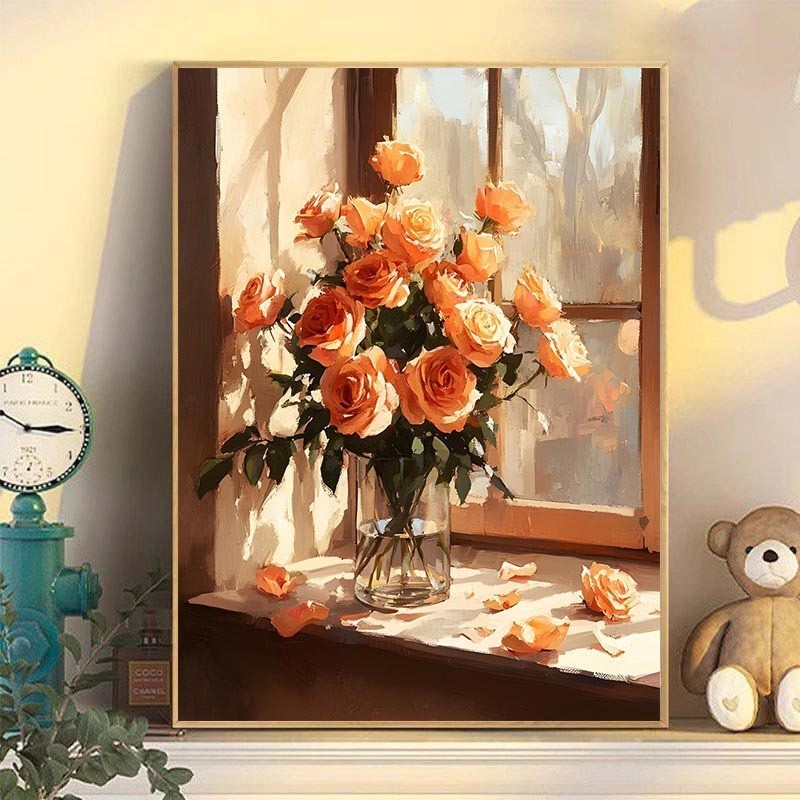 Tranh tường canvas cao cấp, tranh in hoa có độ nét cực caoTranh tường trang trí phòng khách, phù hợp cho phòng khách