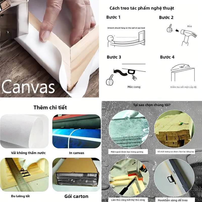 Tranh treo tường khách sạn phong cách sang trọng – trang trí không gian nghỉ dưỡng hiện đại.