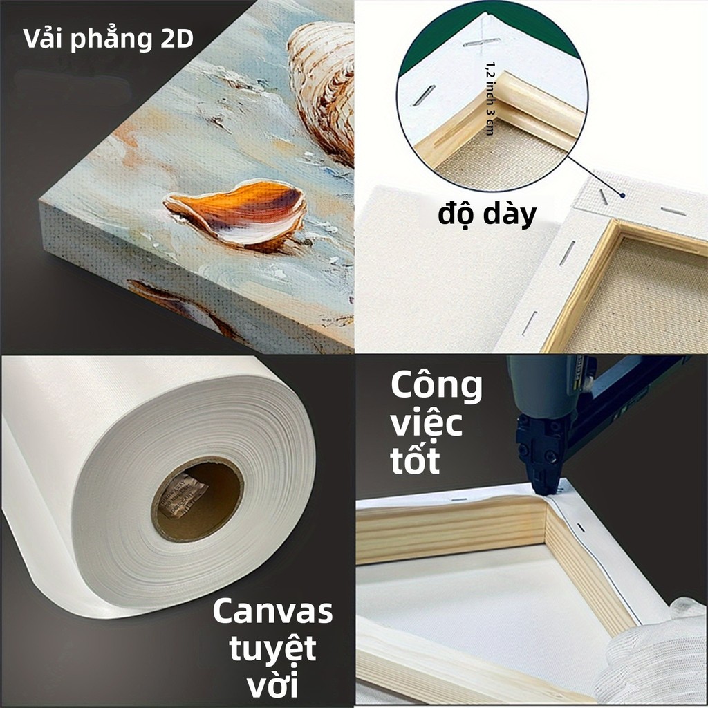 Tranh tường chủ đề cà phê cổ điển, khung gỗ, trang trí quán cà phê và phòng ngủ