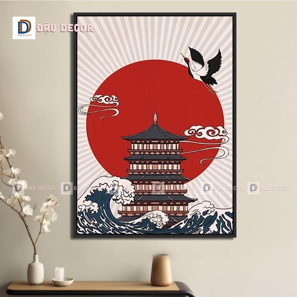 Tranh Canvas treo tường trang trí nhà hàng phong cách Nhật bản,tranh trang trí nhà hàng susi.Tranh trang trí phòng khách