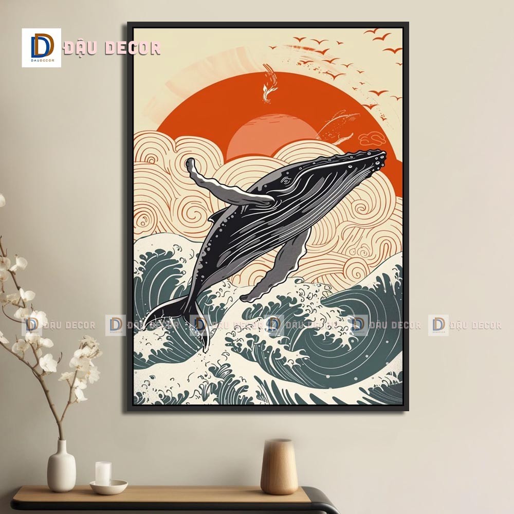 Tranh Canvas treo tường trang trí nhà hàng phong cách Nhật bản,tranh trang trí nhà hàng susi.Tranh trang trí phòng khách