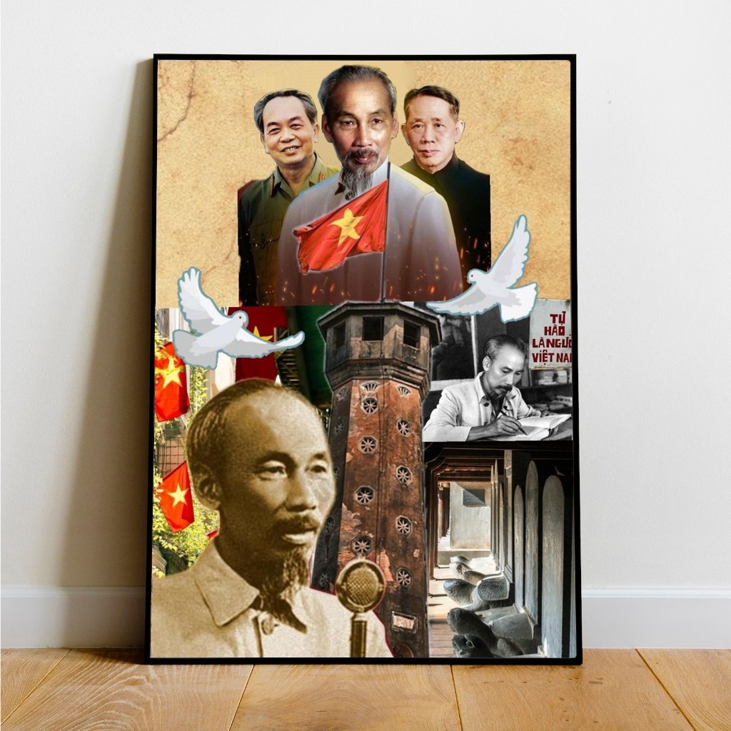 [ ẢNH THẬT ] Tranh canvas trang trí tự hào là người Việt Nam SNY25 - Tranh chủ đề đất nước độc lập - tự do - hạnh phúc