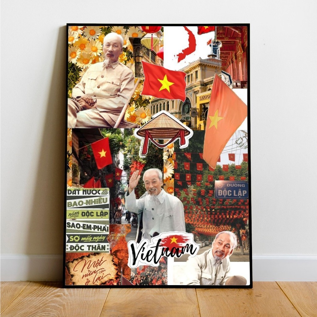 [ ẢNH THẬT ] Tranh canvas trang trí tự hào là người Việt Nam SNY25 - Tranh chủ đề đất nước độc lập - tự do - hạnh phúc