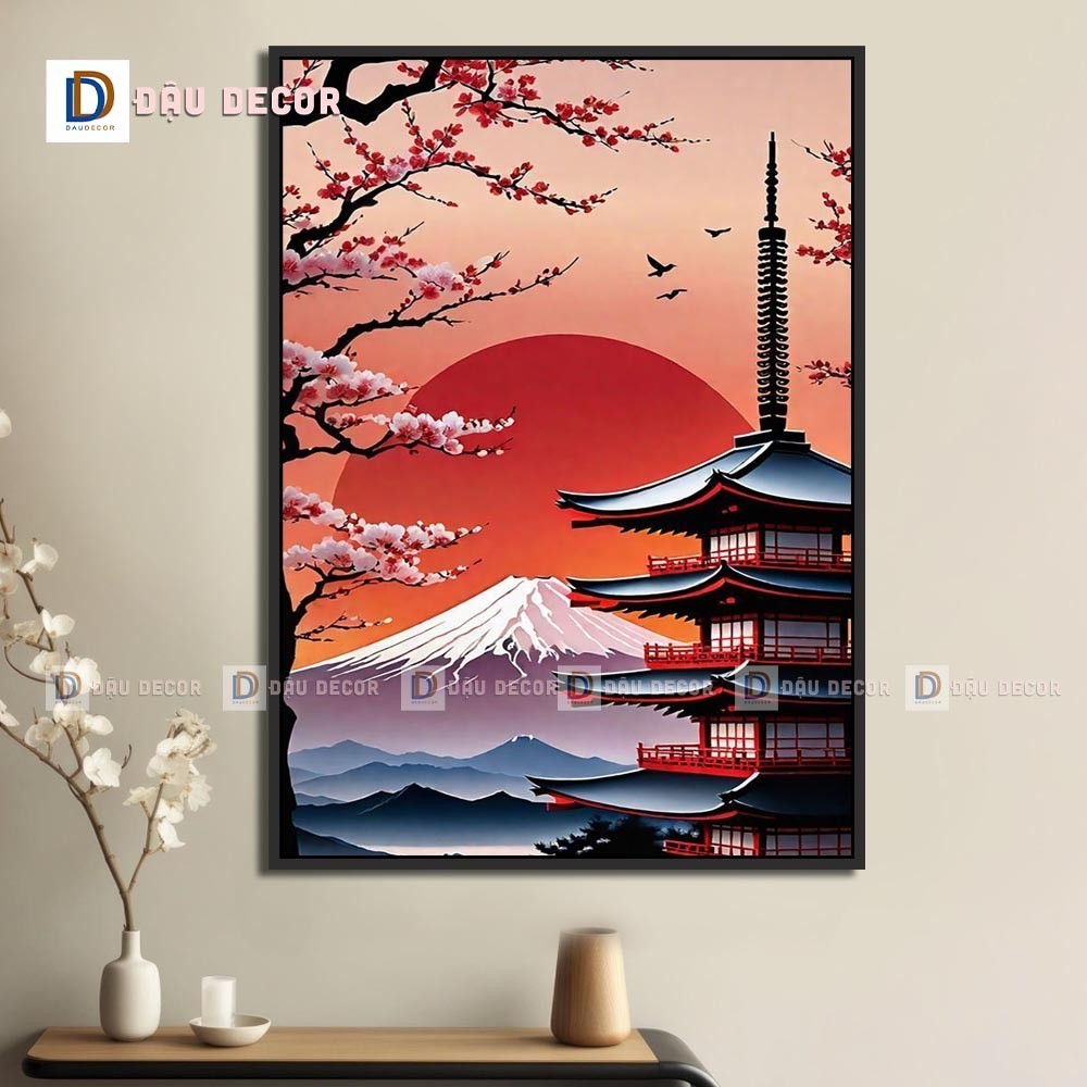 Tranh Canvas treo tường trang trí nhà hàng phong cách Nhật bản,tranh trang trí nhà hàng susi.Tranh trang trí phòng khách