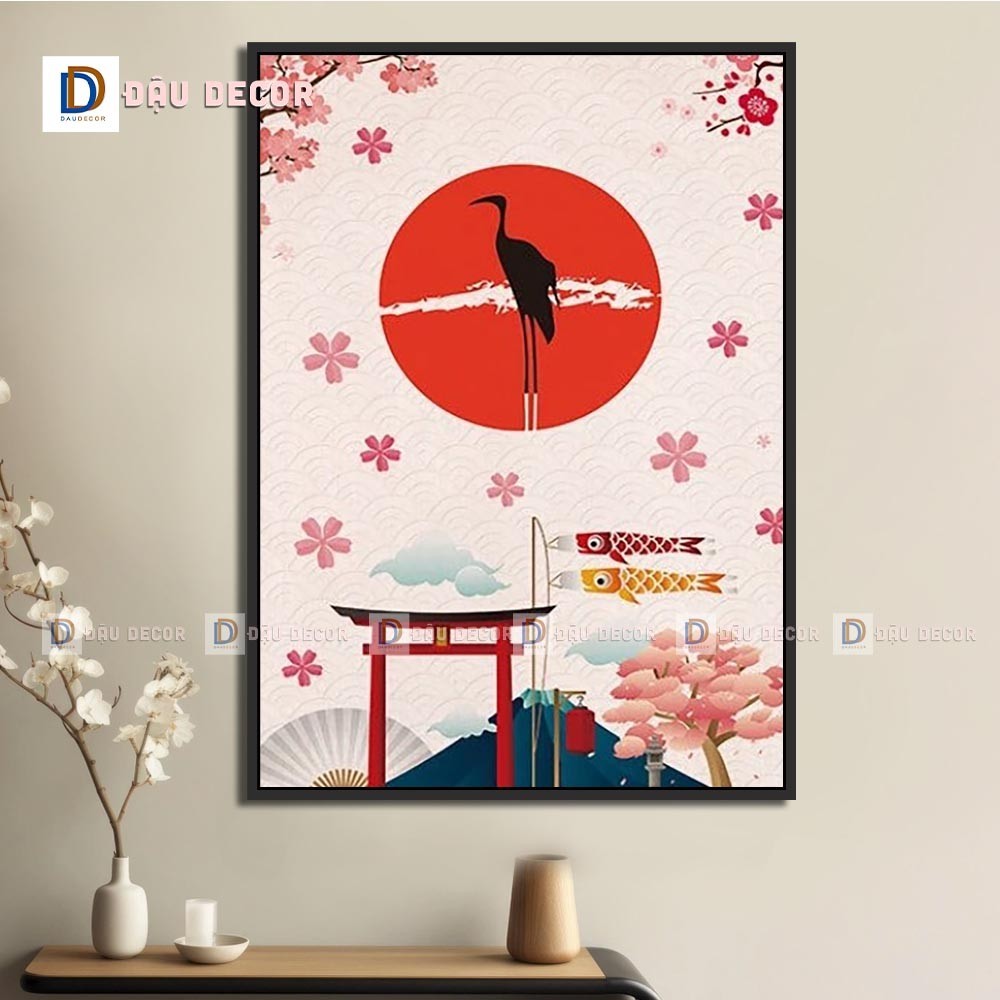 Tranh Canvas treo tường trang trí nhà hàng phong cách Nhật bản,tranh trang trí nhà hàng susi.Tranh trang trí phòng khách
