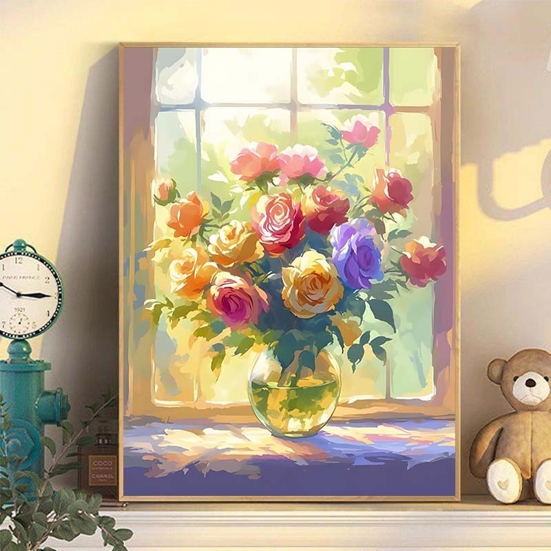 Tranh tường canvas cao cấp, tranh in hoa có độ nét cực caoTranh tường trang trí phòng khách, phù hợp cho phòng khách