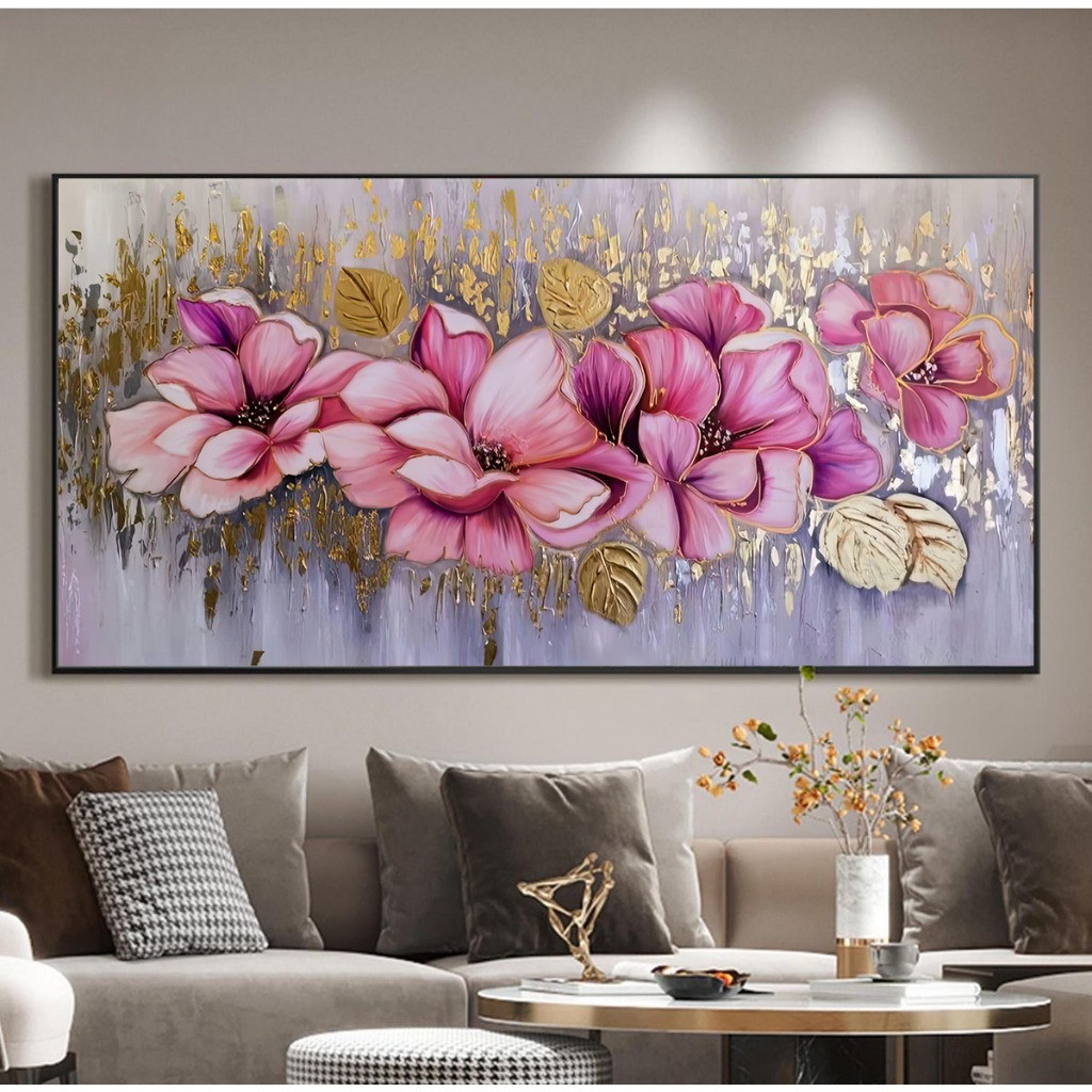 Tranh Canvas Hoa Treo Ngang,Tranh Canvas Treo Phòng Khách, Phòng Ngủ, Spa,homestay