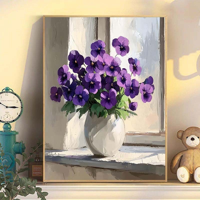 Tranh tường canvas cao cấp, tranh in hoa có độ nét cực caoTranh tường trang trí phòng khách, phù hợp cho phòng khách