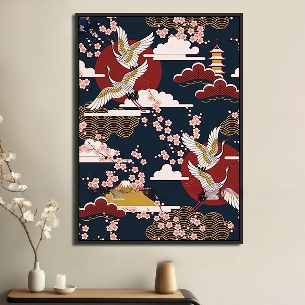 Tranh Canvas treo tường trang trí nhà hàng phong cách Nhật bản,tranh trang trí nhà hàng susi.Tranh trang trí phòng khách