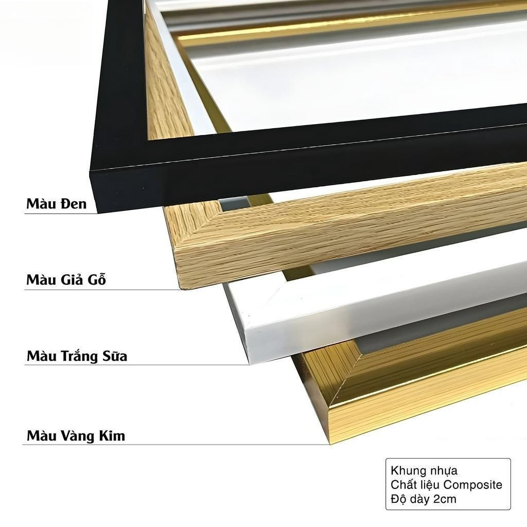 3 bản vẽ kết hợp - kích cỡ tùy chọn - biên giới tùy chọn
