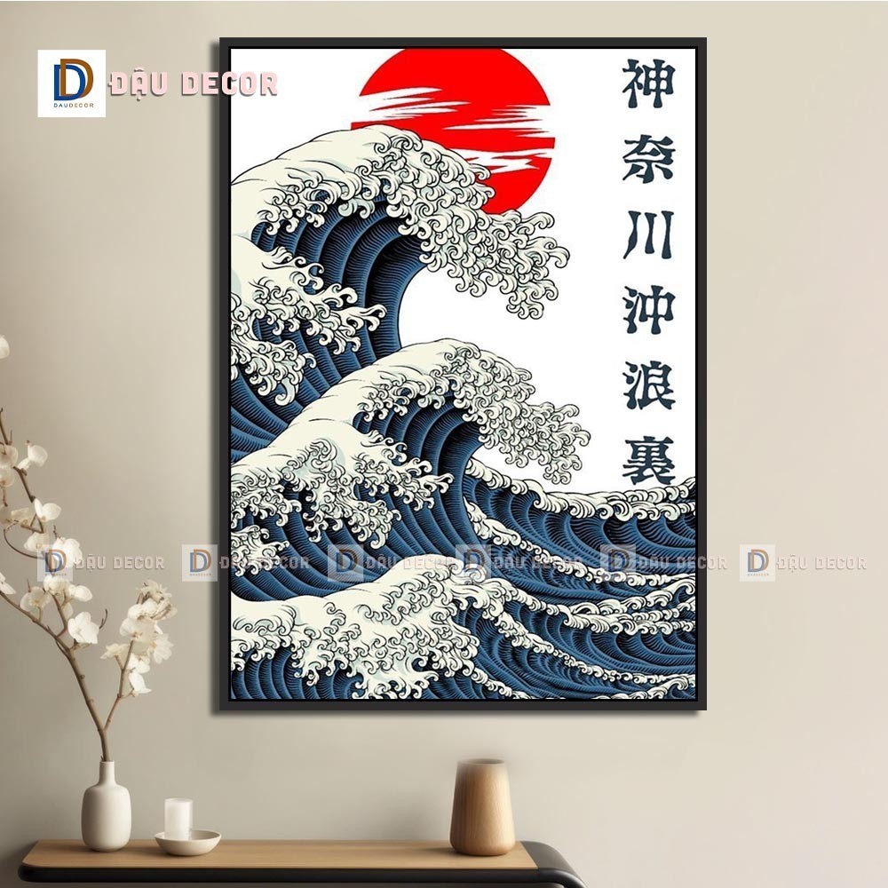 Tranh Canvas treo tường trang trí nhà hàng phong cách Nhật bản,tranh trang trí nhà hàng susi.Tranh trang trí phòng khách