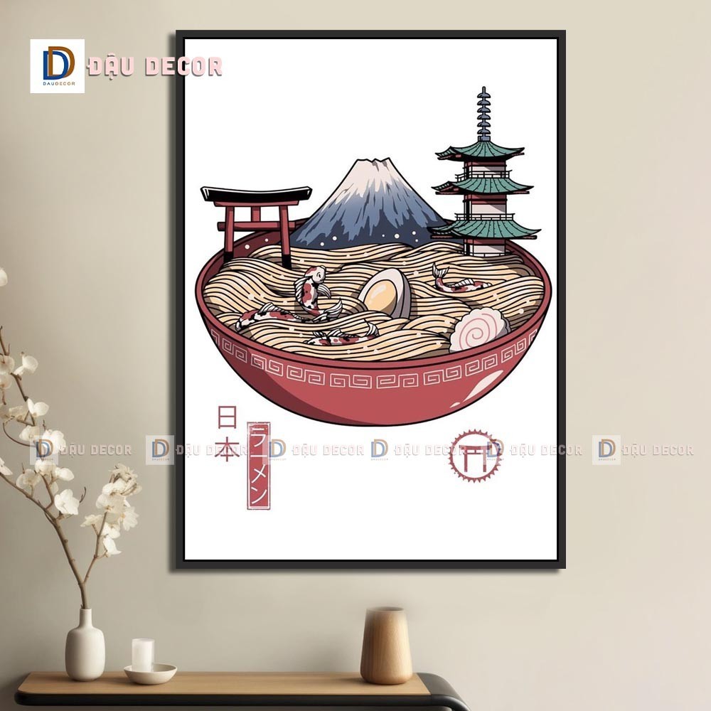 Tranh Canvas treo tường trang trí nhà hàng phong cách Nhật bản,tranh trang trí nhà hàng susi.Tranh trang trí phòng khách