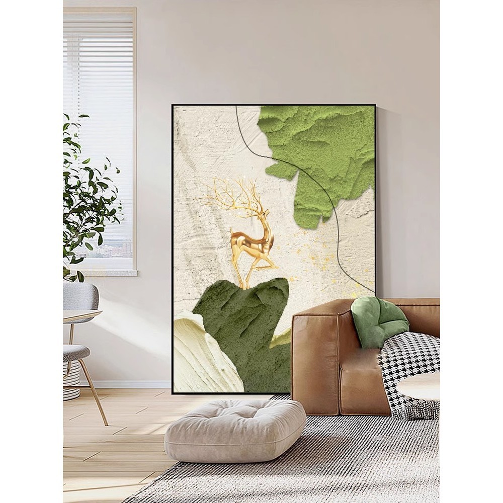 Tranh Decor Gia Đình Voi Nghệ Thuật Tối Giản Treo Tường Phòng Khách – Biểu Tượng Gắn Bó Yêu Thương60x80cm