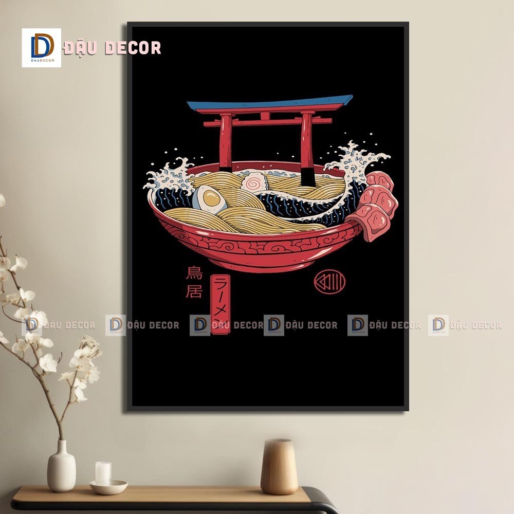 Tranh Canvas treo tường trang trí nhà hàng phong cách Nhật bản,tranh trang trí nhà hàng susi.Tranh trang trí phòng khách