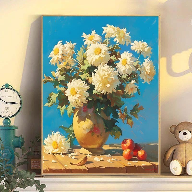 Tranh tường canvas cao cấp, tranh in hoa có độ nét cực caoTranh tường trang trí phòng khách, phù hợp cho phòng khách