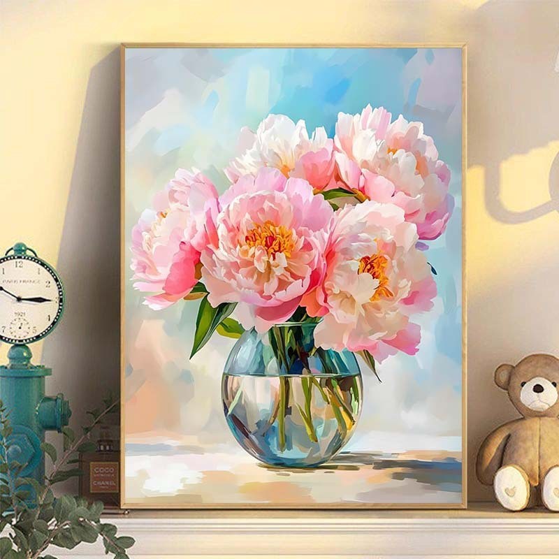 Tranh tường canvas cao cấp, tranh in hoa có độ nét cực caoTranh tường trang trí phòng khách, phù hợp cho phòng khách